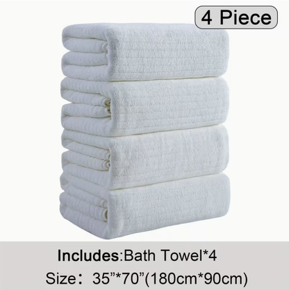 12-Pack HydroLock Ultra-Absorbent Oversized Bath Towels – 3-Color Quick-Dry Microfiber Bath Sheets, 35" × 70"