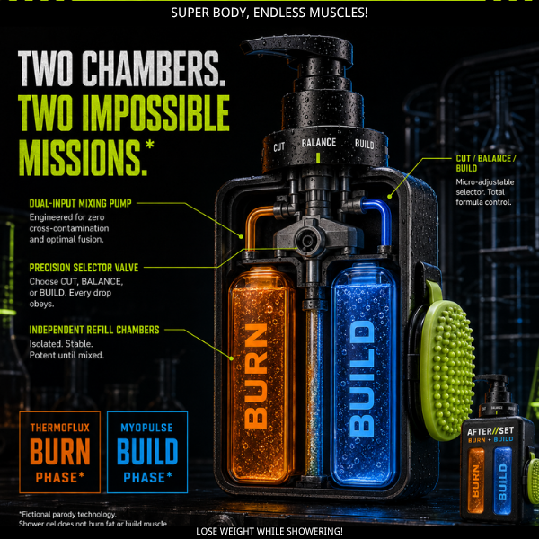 AFTERSET BURN+BUILD HyperMetabolic Shower System