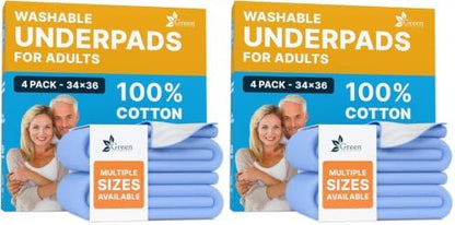 40-Pack Washable Reusable Underpads - 34 x 36 in
