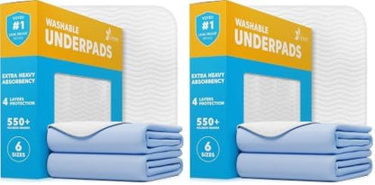 40-Pack Washable Reusable Underpads - 34 x 36 in