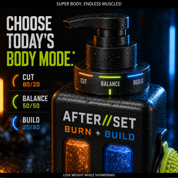 AFTERSET BURN+BUILD HyperMetabolic Shower System