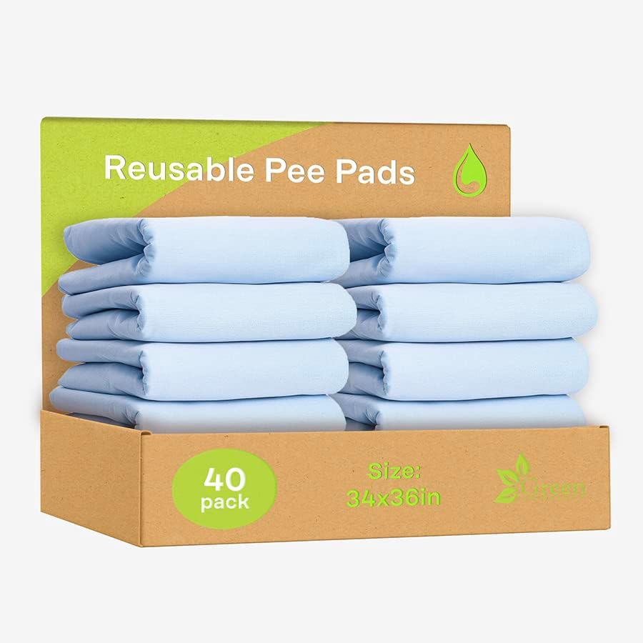 40-Pack Washable Reusable Underpads - 34 x 36 in