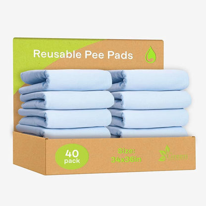 40-Pack Washable Reusable Underpads - 34 x 36 in