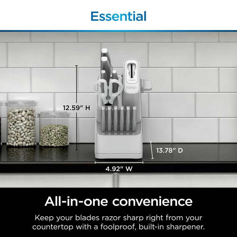 NeverDull EdgeKeeper 12-Piece Stainless Knife System with Built-In Sharpener — Buy 1 Get 1 Free