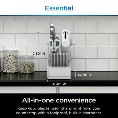 NeverDull EdgeKeeper 12-Piece Stainless Knife System with Built-In Sharpener — Buy 1 Get 1 Free
