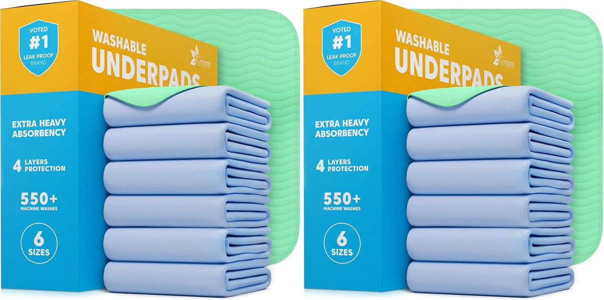 40-Pack Washable Reusable Underpads - 34 x 36 in