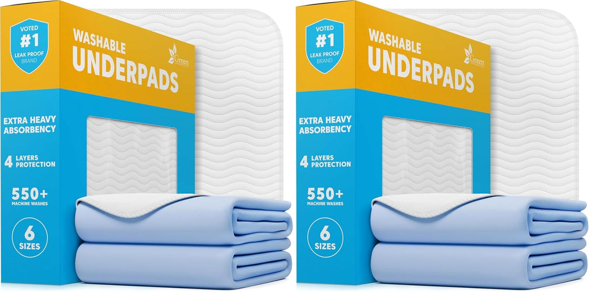 40-Pack Washable Reusable Underpads - 34 x 36 in