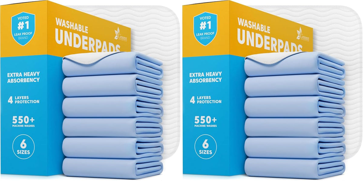 40-Pack Washable Reusable Underpads - 34 x 36 in