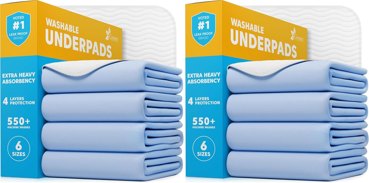 40-Pack Washable Reusable Underpads - 34 x 36 in