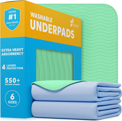 40-Pack Washable Reusable Underpads - 34 x 36 in