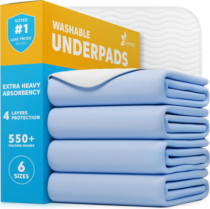 40-Pack Washable Reusable Underpads - 34 x 36 in