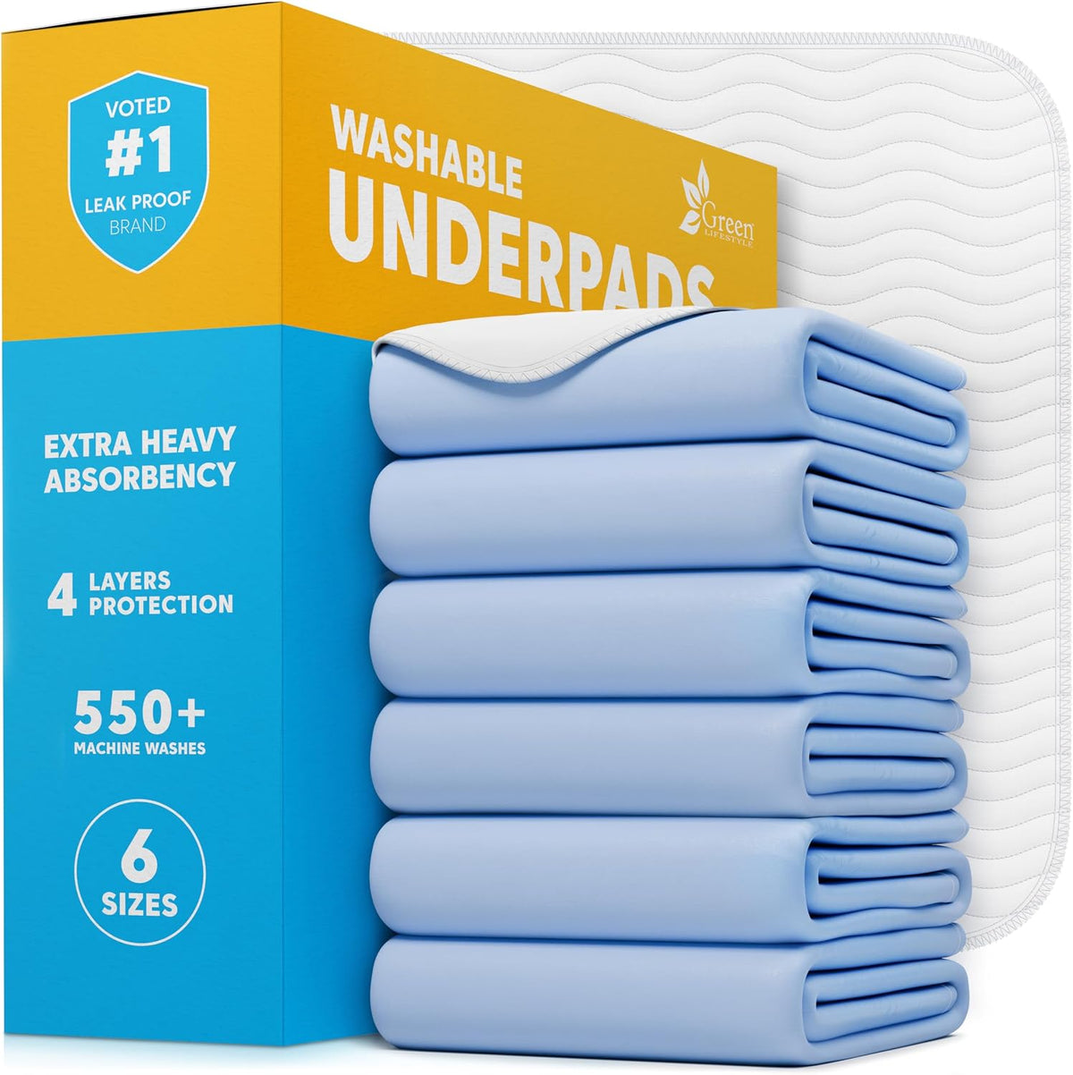 40-Pack Washable Reusable Underpads - 34 x 36 in