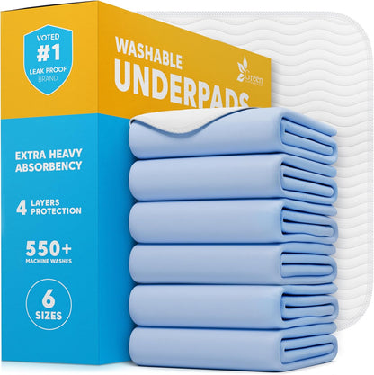 40-Pack Washable Reusable Underpads - 34 x 36 in