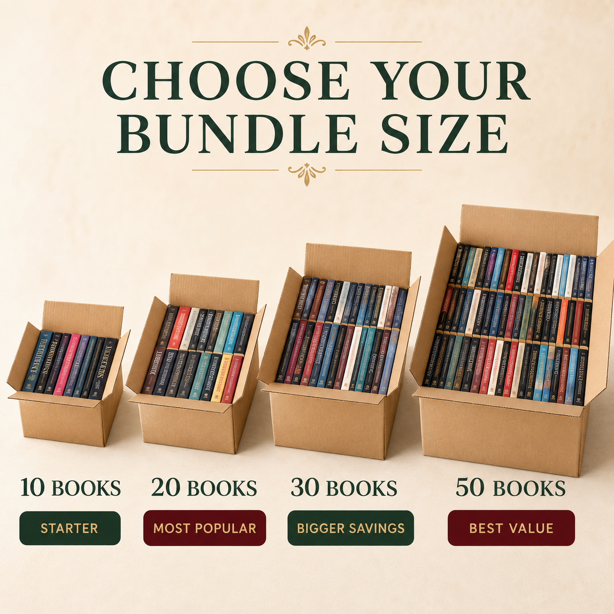 Brand-New Book Bundle – Choose Your Genre | 10, 20, 30 or 50 Books