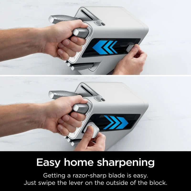 NeverDull EdgeKeeper 12-Piece Stainless Knife System with Built-In Sharpener — Buy 1 Get 1 Free